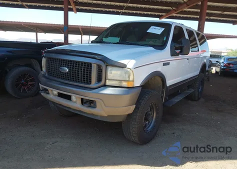 2001 Ford Excursion Limited из США, поврежденный, VIN 1FMSU43F11EA24554